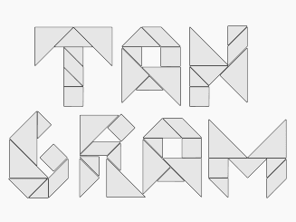 Origami Tangram Puzzle